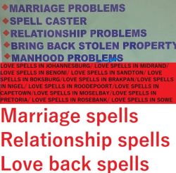 LOVE AND MARRIAGE SPELL+27734009912