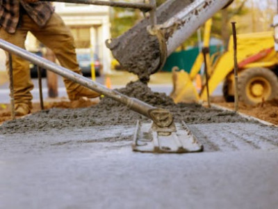 Textured concrete installation | Milam Concrete