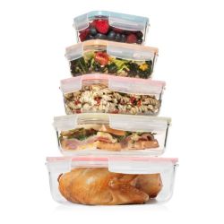 Set Of 10 Pc Glass Food Storage Container by Razab